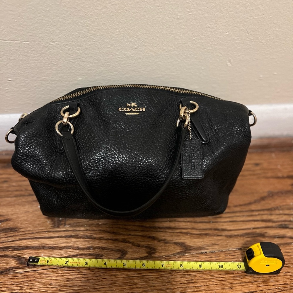 Coach Black Leather Women's Bag